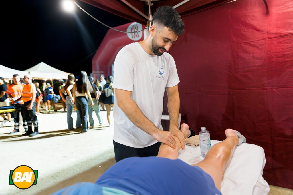 Servicio de fisioterapia oficial de la cursa de Trail Burriac Atac